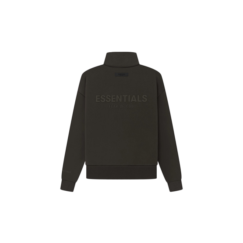 Essentials 23ss Silicone Logo Back Stand Collar Short Jacket
