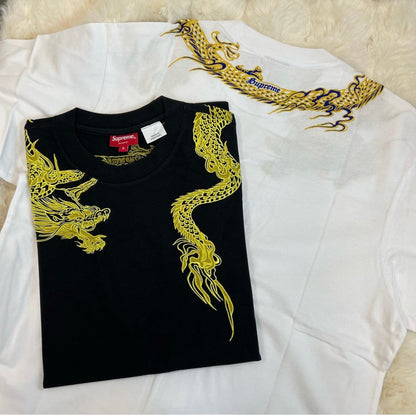 Supreme embroidered dragon pattern short T