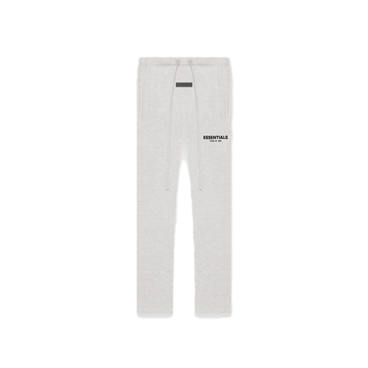 Essentials 22SS flocked logo straight-leg cotton trousers