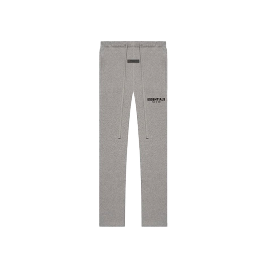 Essentials 22SS flocked logo straight-leg cotton trousers