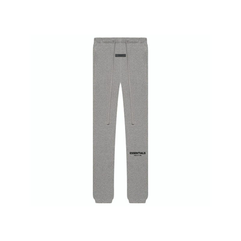 Essentials 22SS flocked logo cuffed cotton trousers