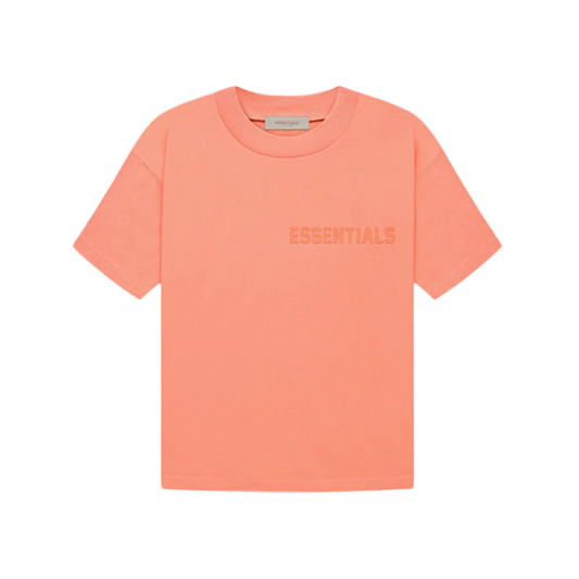 Essentials 22FW flocked logo short sleeves