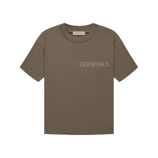 Essentials 22FW flocked logo short sleeves