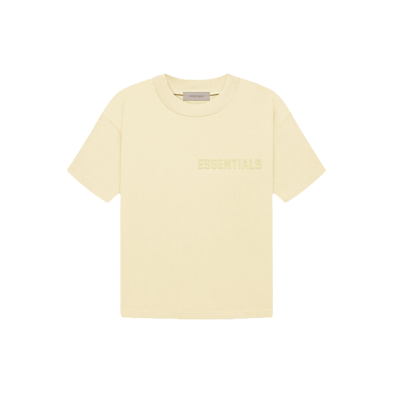 Essentials 22FW flocked logo short sleeves