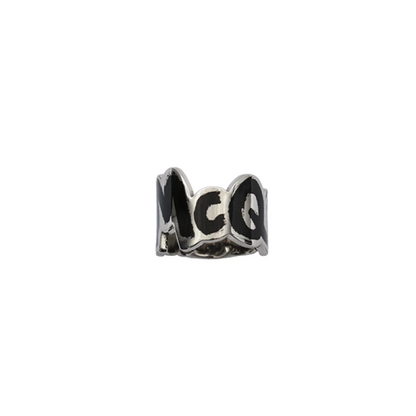 Alexander McQueen full logo ring