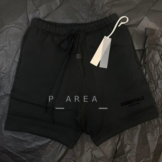 Essentials 22SS flocked logo shorts