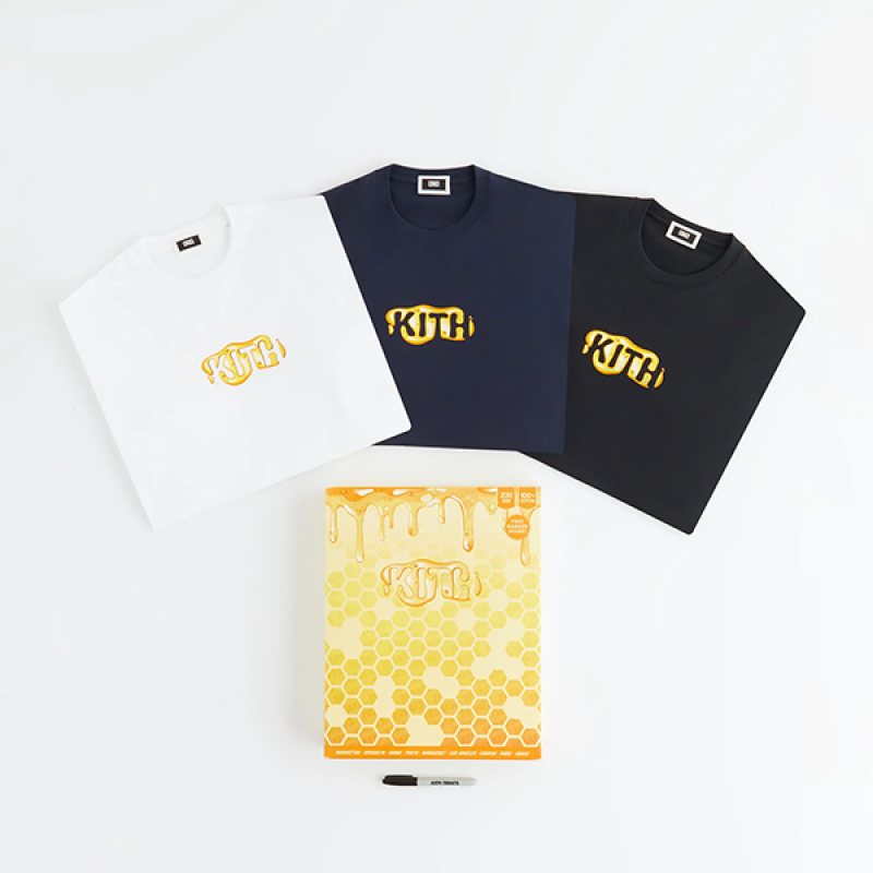 Kith Honey Logo Special Packaging Short Sleeve